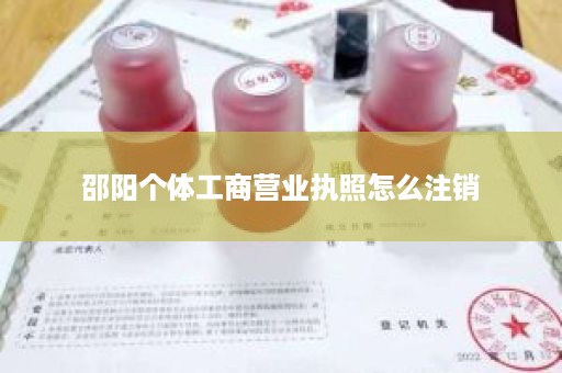 邵阳个体工商营业执照怎么注销