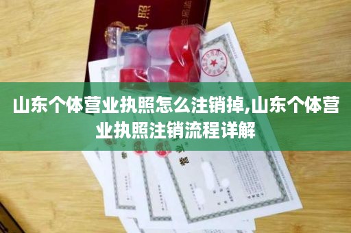山东个体营业执照怎么注销掉,山东个体营业执照注销流程详解