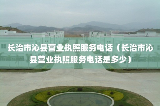 长治市沁县营业执照服务电话（长治市沁县营业执照服务电话是多少）