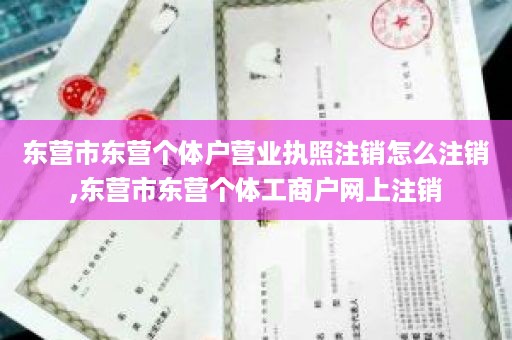 东营市东营个体户营业执照注销怎么注销,东营市东营个体工商户网上注销