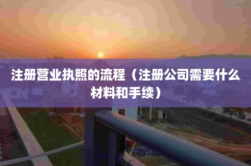 注册营业执照的流程（注册公司需要什么材料和手续）
