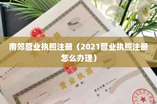 南郊营业执照注册（2021营业执照注册怎么办理）