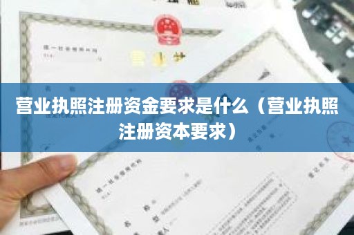 营业执照注册资金要求是什么（营业执照注册资本要求）