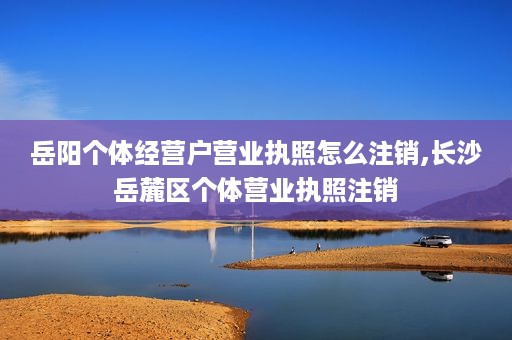 岳阳个体经营户营业执照怎么注销,长沙岳麓区个体营业执照注销