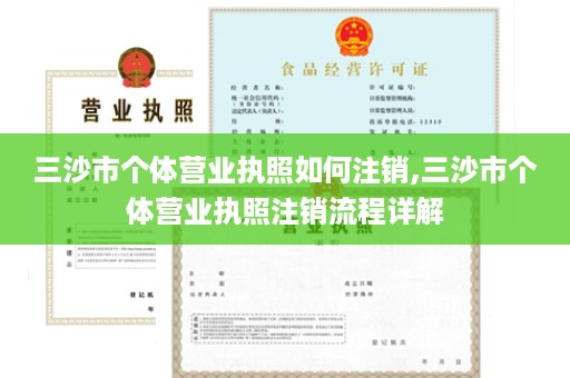 三沙市个体营业执照如何注销,三沙市个体营业执照注销流程详解