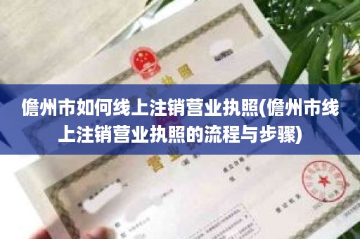 儋州市如何线上注销营业执照(儋州市线上注销营业执照的流程与步骤)