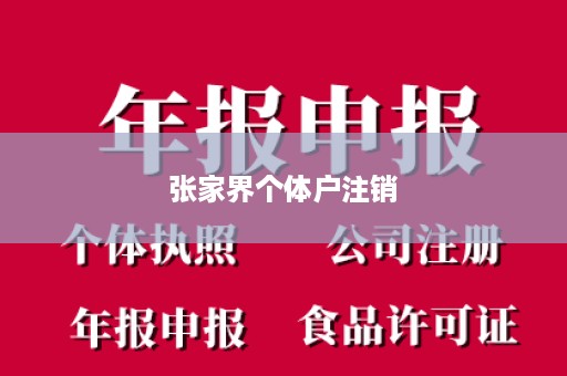 张家界个体户注销