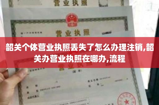 韶关个体营业执照丢失了怎么办理注销,韶关办营业执照在哪办,流程