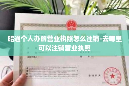 昭通个人办的营业执照怎么注销-去哪里可以注销营业执照
