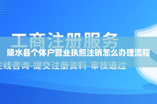 陵水县个体户营业执照注销怎么办理流程