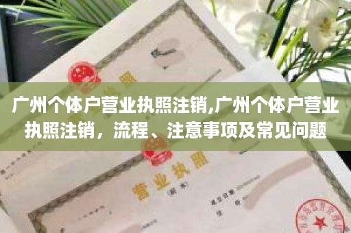 广州个体户营业执照注销,广州个体户营业执照注销，流程、注意事项及常见问题