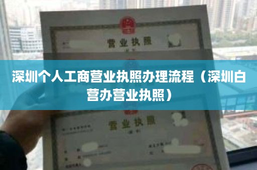 深圳个人工商营业执照办理流程（深圳白营办营业执照）