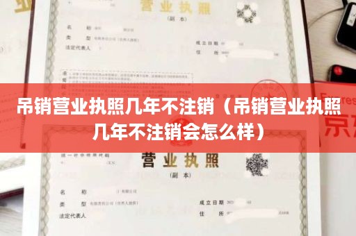 吊销营业执照几年不注销（吊销营业执照几年不注销会怎么样）