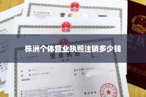 株洲个体营业执照注销多少钱