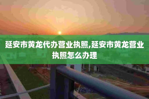 延安市黄龙代办营业执照,延安市黄龙营业执照怎么办理