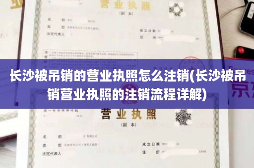 长沙被吊销的营业执照怎么注销(长沙被吊销营业执照的注销流程详解)