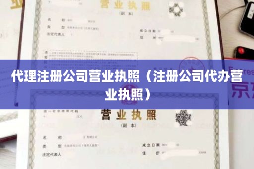 代理注册公司营业执照（注册公司代办营业执照）