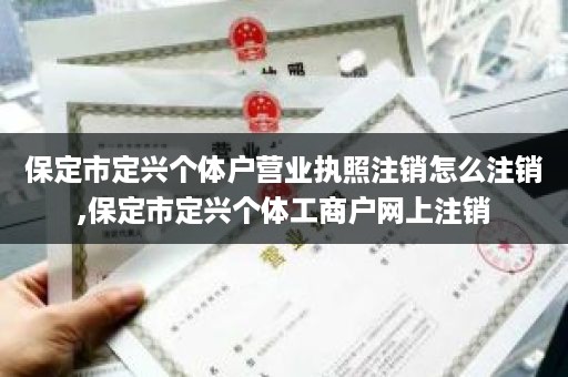 保定市定兴个体户营业执照注销怎么注销,保定市定兴个体工商户网上注销