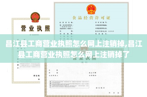 昌江县工商营业执照怎么网上注销掉,昌江县工商营业执照怎么网上注销掉了