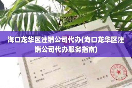 海口龙华区注销公司代办(海口龙华区注销公司代办服务指南)