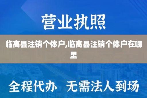 临高县注销个体户,临高县注销个体户在哪里