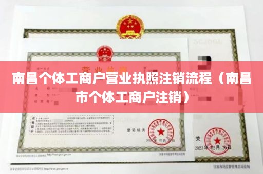 南昌个体工商户营业执照注销流程（南昌市个体工商户注销）