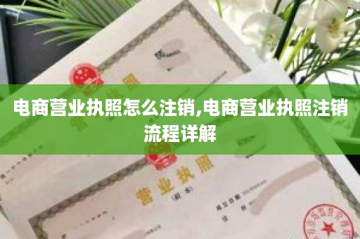 电商营业执照怎么注销,电商营业执照注销流程详解