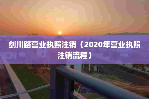 剑川路营业执照注销（2020年营业执照注销流程）