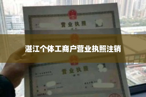 湛江个体工商户营业执照注销