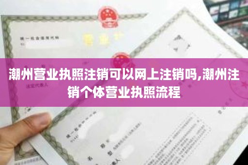 潮州营业执照注销可以网上注销吗,潮州注销个体营业执照流程