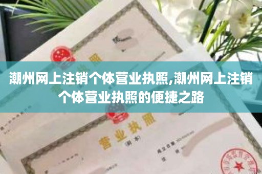潮州网上注销个体营业执照,潮州网上注销个体营业执照的便捷之路