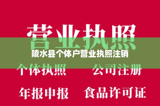 陵水县个体户营业执照注销