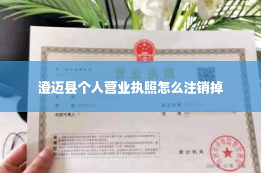 澄迈县个人营业执照怎么注销掉