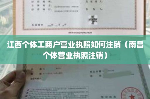 江西个体工商户营业执照如何注销（南昌个体营业执照注销）