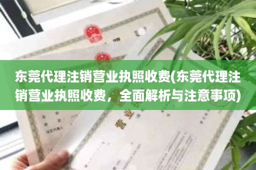 东莞代理注销营业执照收费(东莞代理注销营业执照收费，全面解析与注意事项)