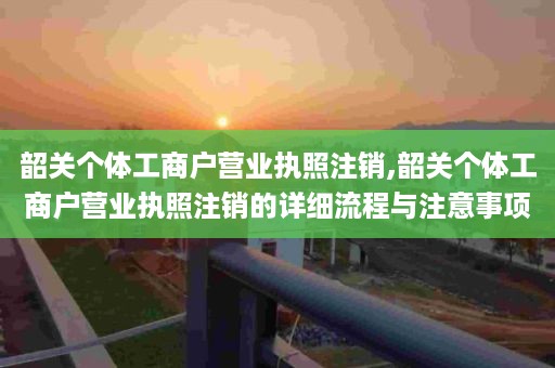 韶关个体工商户营业执照注销,韶关个体工商户营业执照注销的详细流程与注意事项
