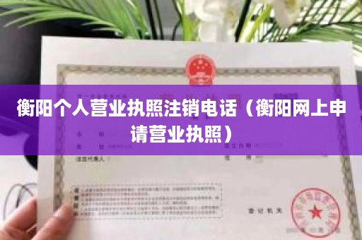 衡阳个人营业执照注销电话（衡阳网上申请营业执照）