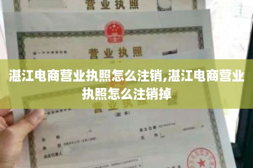 湛江电商营业执照怎么注销,湛江电商营业执照怎么注销掉