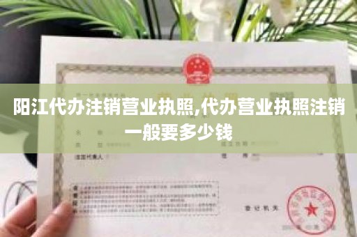 阳江代办注销营业执照,代办营业执照注销一般要多少钱
