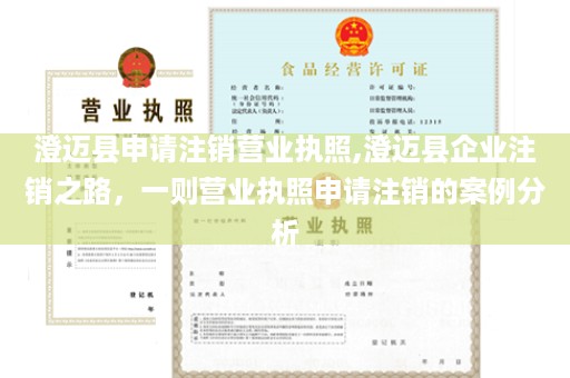 澄迈县申请注销营业执照,澄迈县企业注销之路，一则营业执照申请注销的案例分析