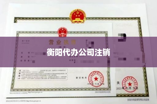 衡阳代办公司注销