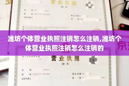 潍坊个体营业执照注销怎么注销,潍坊个体营业执照注销怎么注销的