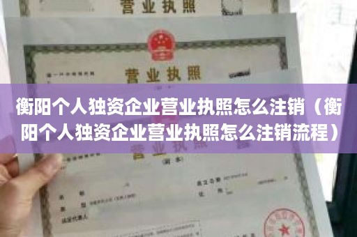 衡阳个人独资企业营业执照怎么注销（衡阳个人独资企业营业执照怎么注销流程）