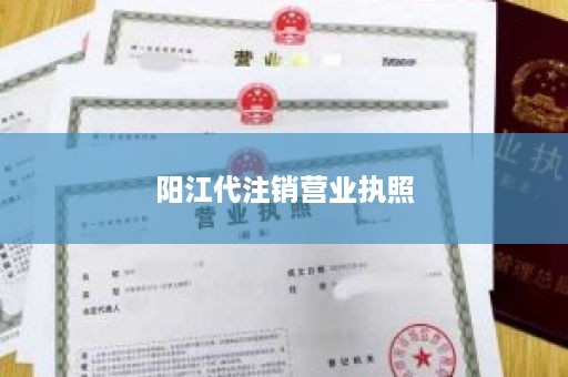 阳江代注销营业执照