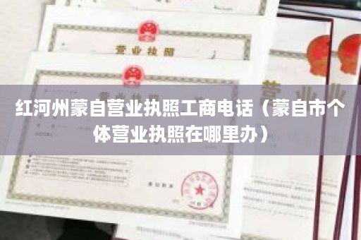 红河州蒙自营业执照工商电话（蒙自市个体营业执照在哪里办）