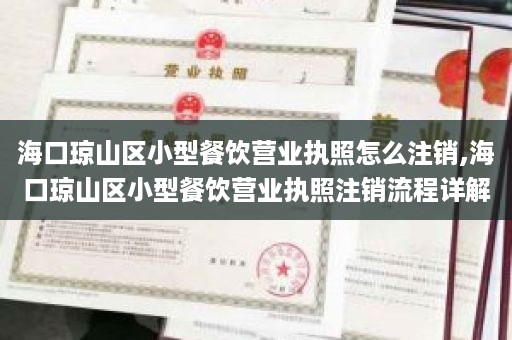 海口琼山区小型餐饮营业执照怎么注销,海口琼山区小型餐饮营业执照注销流程详解