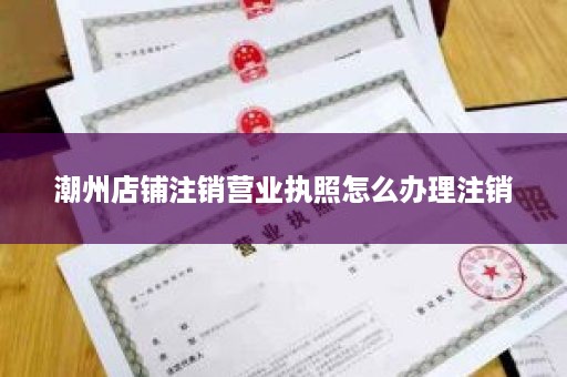 潮州店铺注销营业执照怎么办理注销