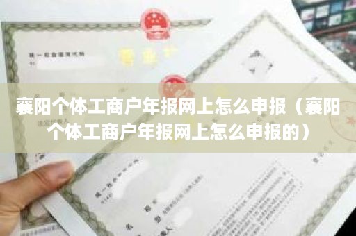 襄阳个体工商户年报网上怎么申报（襄阳个体工商户年报网上怎么申报的）