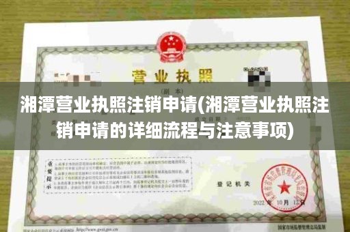 湘潭营业执照注销申请(湘潭营业执照注销申请的详细流程与注意事项)