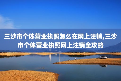 三沙市个体营业执照怎么在网上注销,三沙市个体营业执照网上注销全攻略